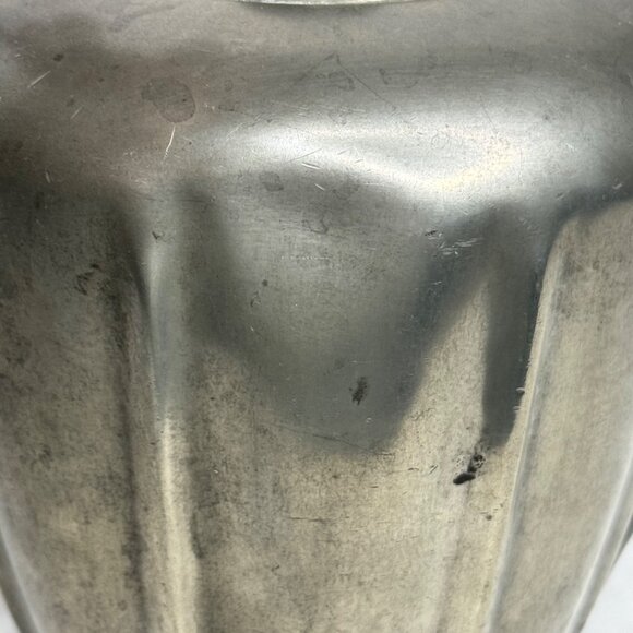 Antique Queen City Silver Co Pewter Teapot With Ornate Handle & Spout - Picture 12 of 12